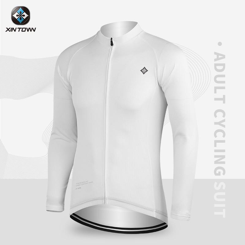Mens Long Sleeve Cycling Jersey Breathable