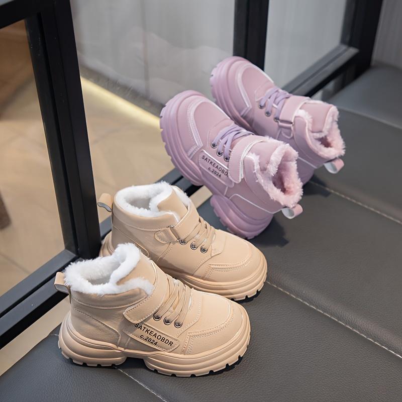 New Autumn And Winter Plush Warm Snow Boots for Girls Casual Sports Shoes for Boys