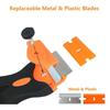Double Sided Scraper Squeegee Glass Window Cleaning Tools Glue De-icing Clean Glass Windows Blade Caulking Agent Car Wrap Home