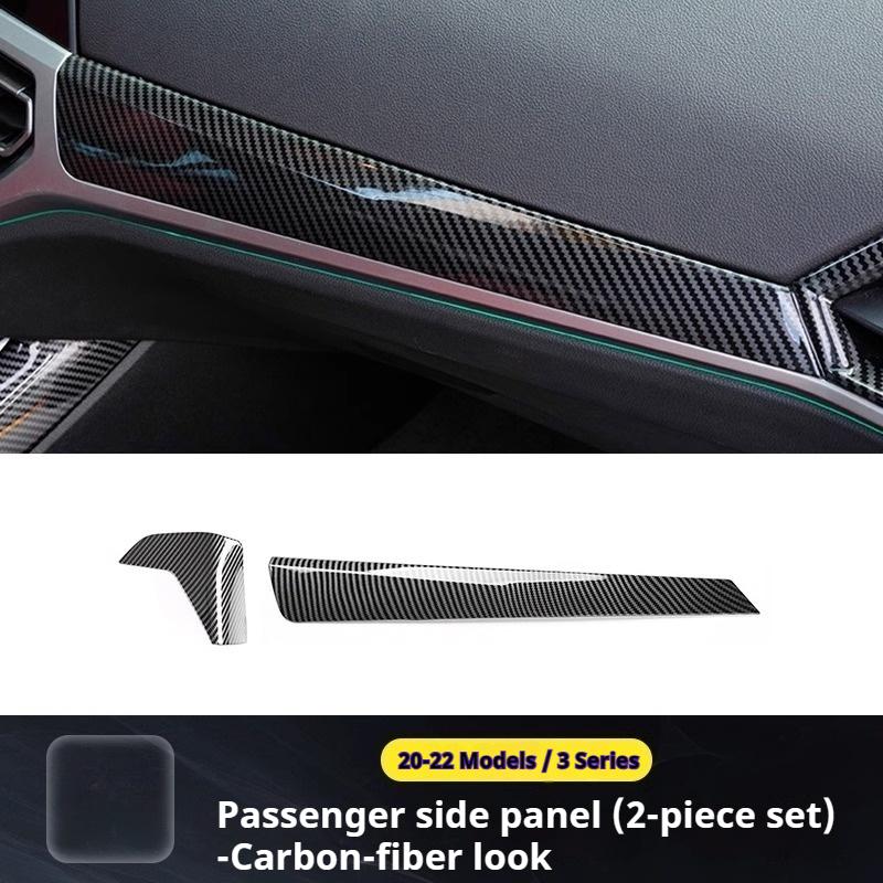 Car ABS Carbon Fiber Car gear panel Cover Interior Kit Trim For BMW 3 Series 4 Series G20 G21 G22 2020-2025 Stickers Accessoires