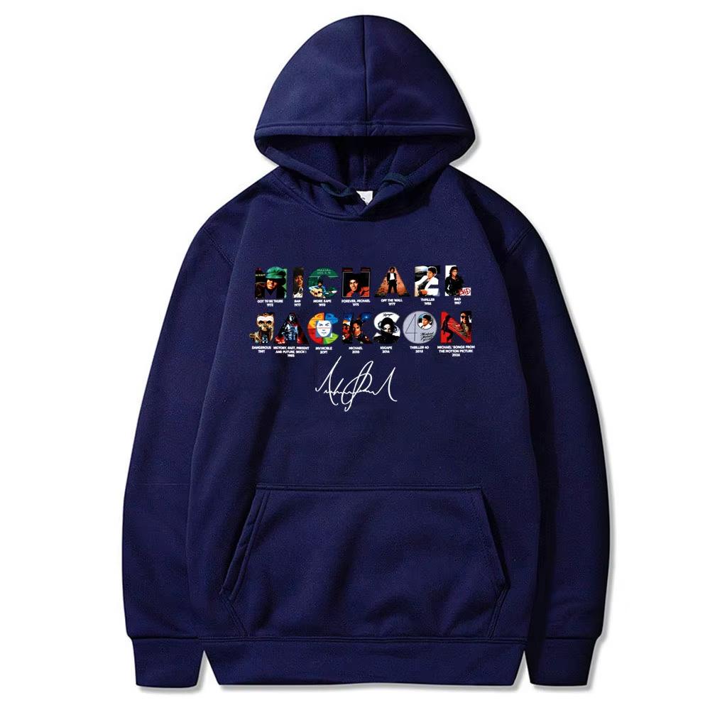 Michael Jackson Music Album Cover Hoodie Men Women Vintage Gothic Rock Pullover Hoodies Male Fashion Casual Oversized Sweatshirt