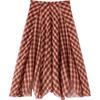 EICHITOO Women's Red Plaid Vintage A-Line Skirt