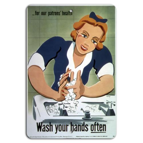 Keep Clean Wash Your Hands OftenAluminumtin sign 20x30cm(7.8x11.8inch)