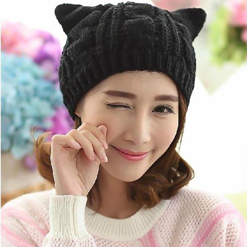 Fashion Warm Winter Knit Crochet Beret Braided Baggy Women Lady Beanie Hat Ski