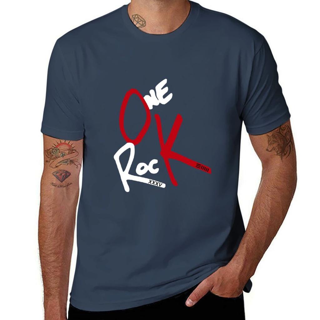 One OK Rock 35xxxv White TShirt Plus Size Workout Short Sleeve Top