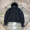 Mens Winter Hooded Short Puffer Jacket With Reflective Detail Warm Down Coat Youth