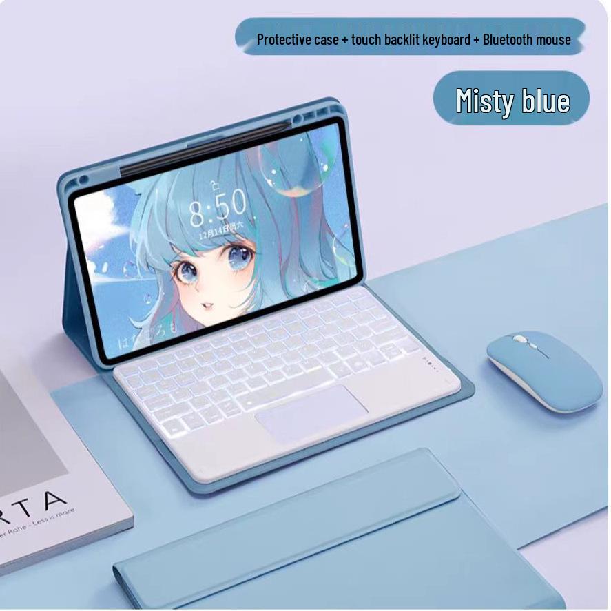 Redmi Pad Pro 12.1 Wireless Bluetooth Keyboard Protective Case with Spanish Language Support