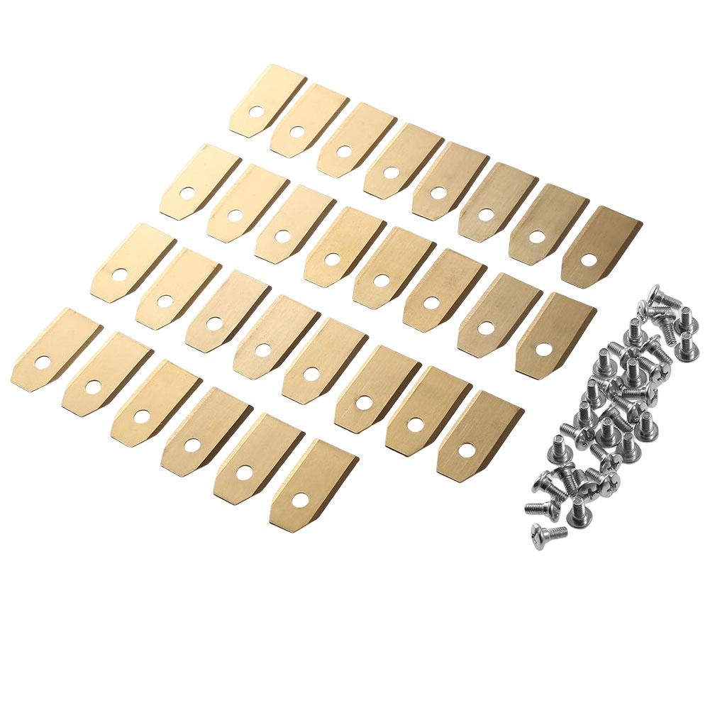 30/18PCS Lawn Mower Cutting Blades Set Stainless Steel Mowing Machine Blades 0.7 MM for Husqvarna Automower/Gardena Lawnmower