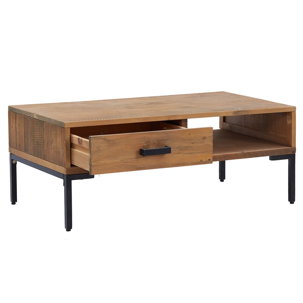 Coffee Table 90x50x35 Cm Solid Pine Wood