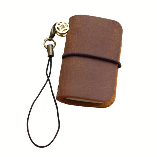 Vintage Armas Mini Märkmik Kunstnahast Kaane ja Rihmaga Täidetav Väike Reisi Päevik Tasku Päevik Reisimiseks Kirjutamiseks