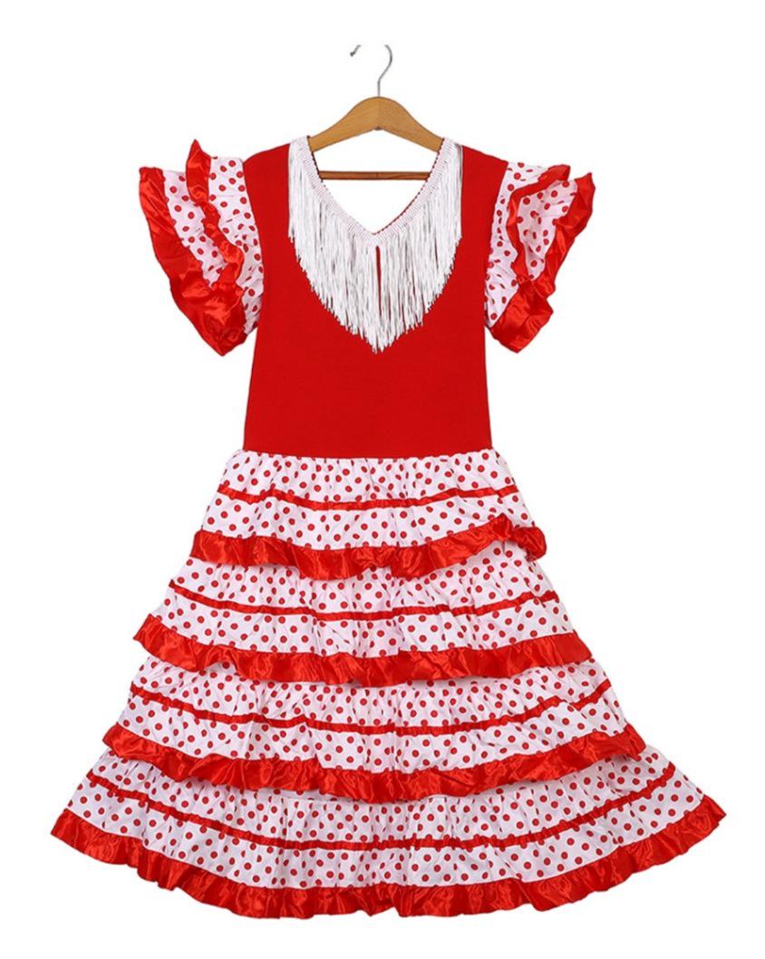 

Юбка для танцев фламенко и балета для девочек для выступлений Age 8