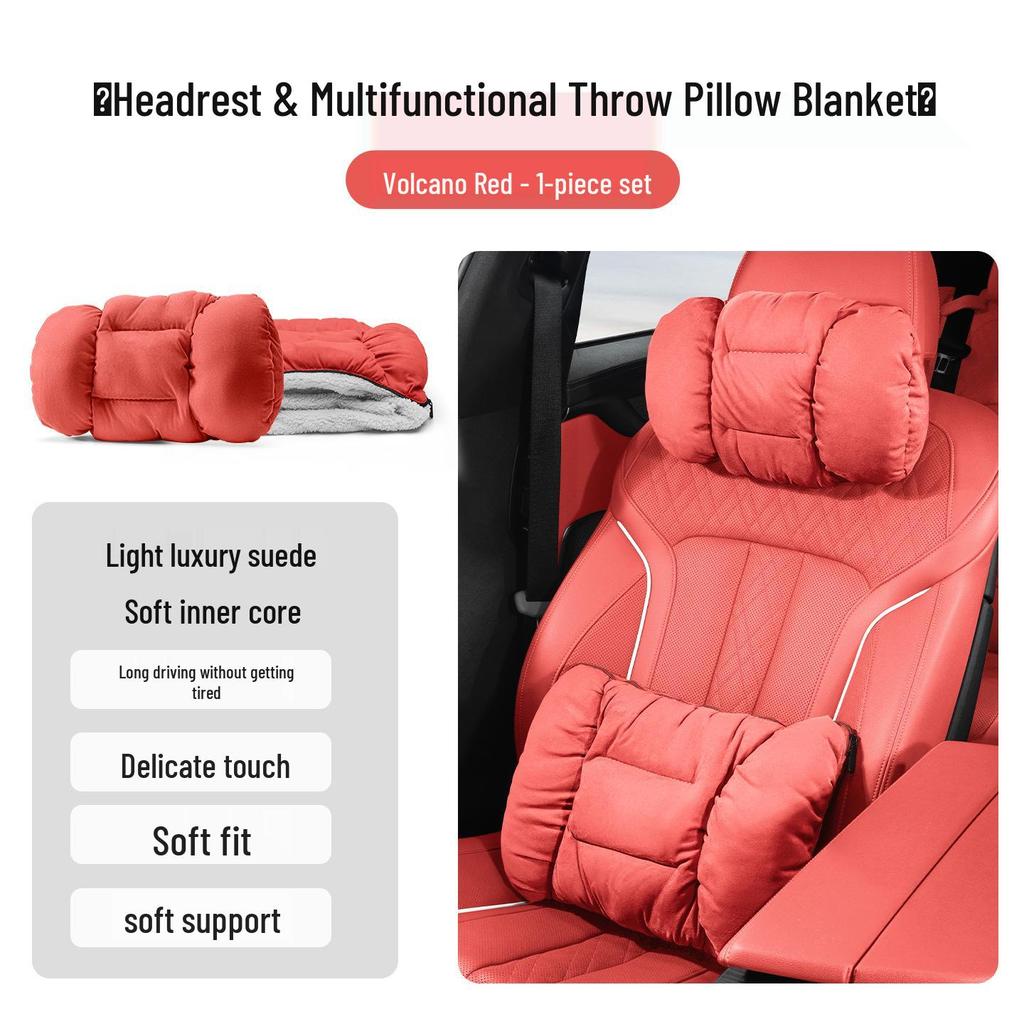 Honda Accessories: Flannel Headrests, Lumbar Supports, Neck Pillows for CRV, Fit, 11th Gen Civic, and Accord.