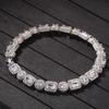 Hip Hop Professional Supplier 2019 New Launched Round&Square Stone Mix Gold Platinum Handmade Inlaid Iced Out Fancy Bracelet