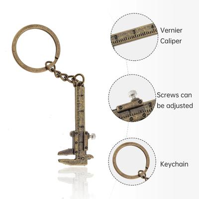 40mm kovové přenosné mini posuvné měřítko s řetízkem na klíče a přesností měření 1 mm Posuvné měřítko Příslušenství Klíčenka