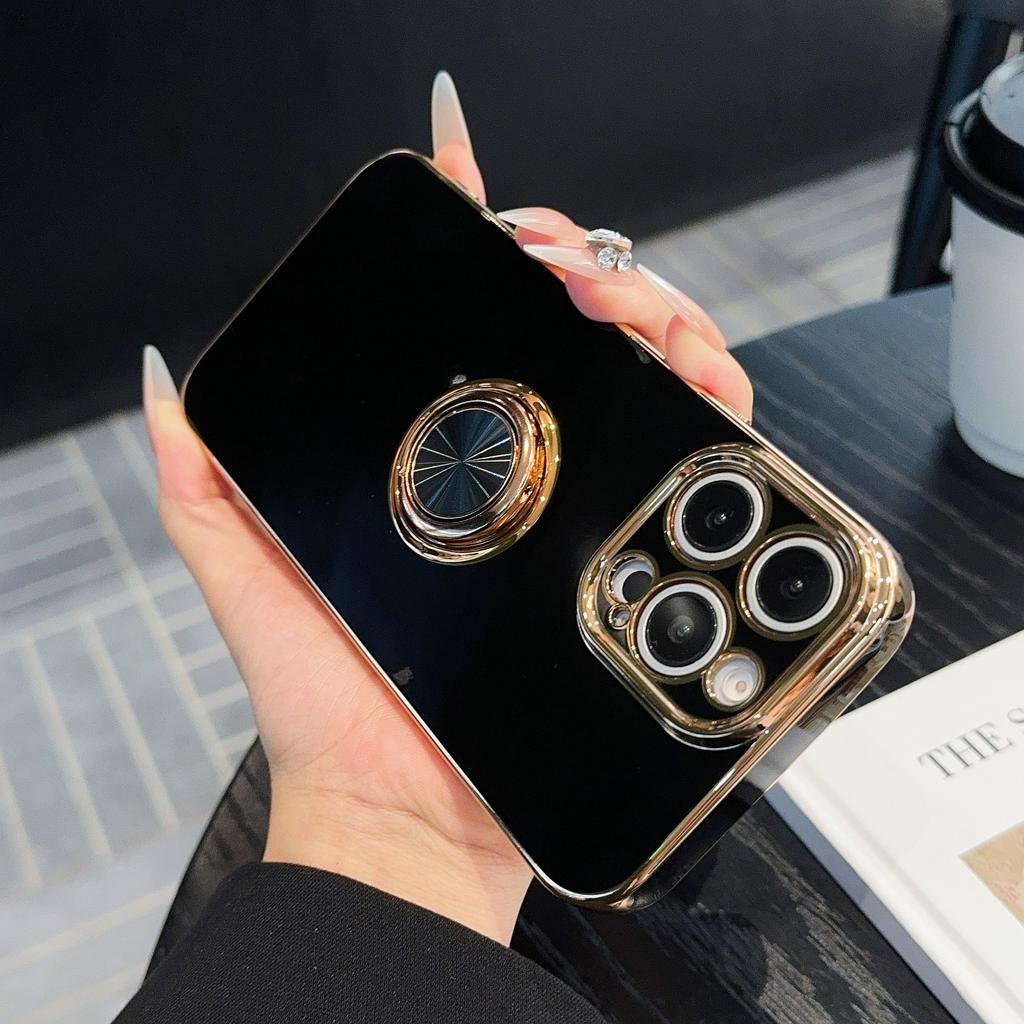 The Apple 16 Phone Case Ring Stand Is Suitable for The IPhone15 High-end Feel 14ProMax Protective Case