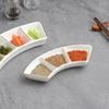 Japanese Style Ceramic Compartmented Condiment Dish