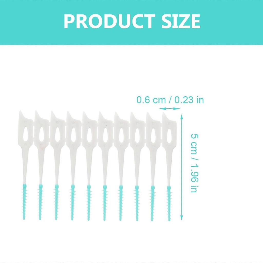 Oral Care Products Interdental Brushes Green 80Pcs 2x0.2x0.04In