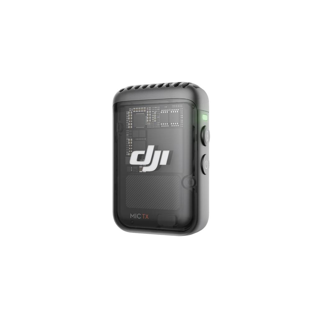 DJI Mic 2 Transmitter (Shadow Black) - Smart Noise-Canceling Wireless Microphone, 14-Hour Internal Recording, 6-Hour Battery Life, Magnetic