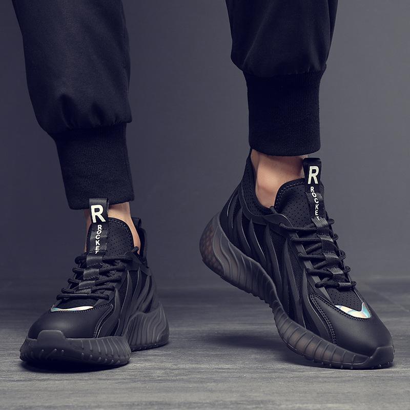 

Summer thin mesh sneakers men s 2025 new ice silk breathable casual men s shoes thick-soled heightening dad shoes men s 44 чорний