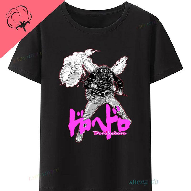 Dorohedoro T Shirt KaiUnisex Nikaido Japan Anime Printing T Shirt Casual Loose Crewneck Unisex Women AllMatch Otaku Anime Shirt