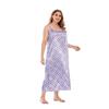 Plaid Print Spling Dress for Women Summer U-Neck Sleeveless Loose Waist Maxi Dress Breathable Lightweight Long Dress Vacation Beach Plus Dress