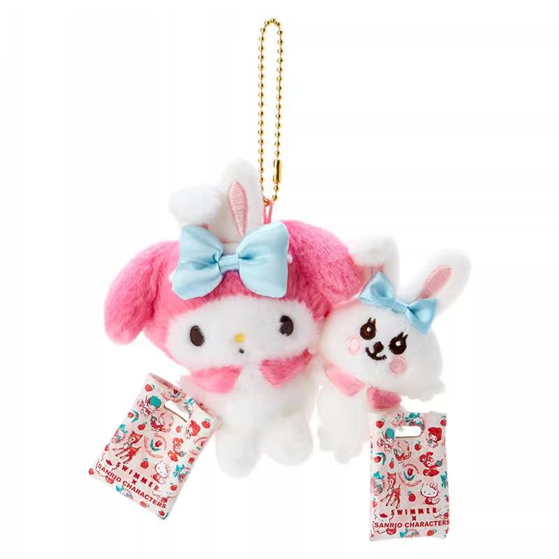 Sanrio Cinnamoroll Plush Keychain With Soft Short Fur For Collectors And Gifts My Melody