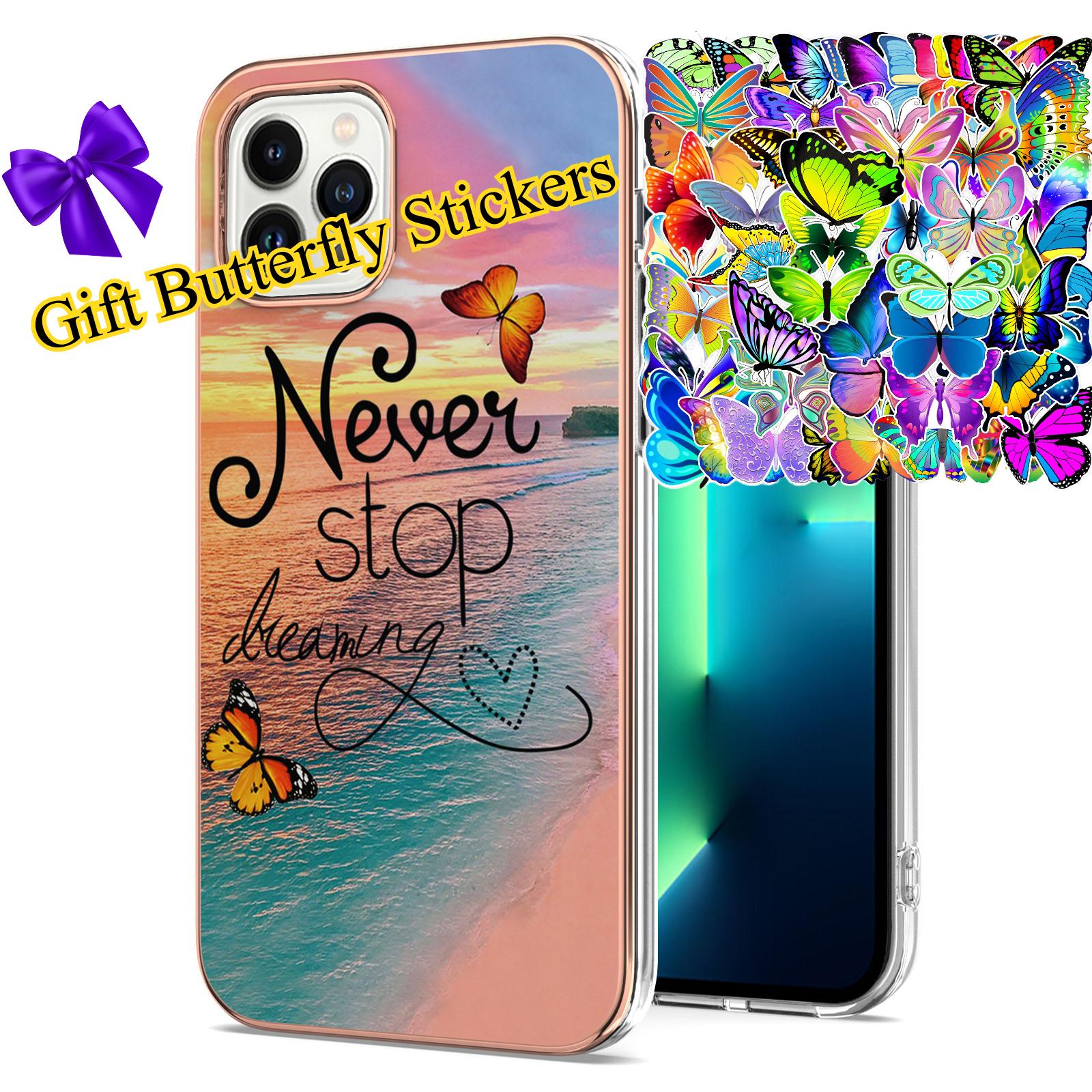 

Чехол для телефона Chasing Dreams Butterfly Pattern из ТПУ для iPhone, Samsung, Xiaomi, Huawei, Honor, Google, Oppo, Motorola (Подарочные наклейки-бабочки) iPhone 7 разноцветный