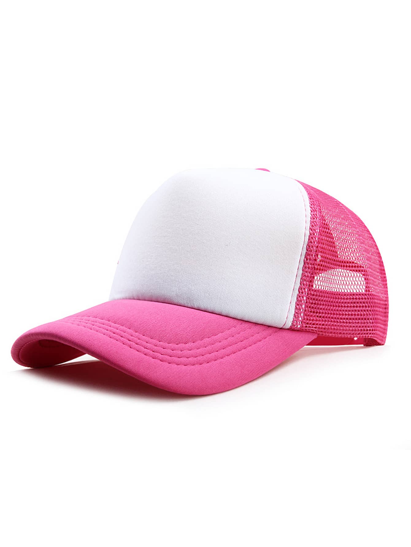 

Women Men Mesh Baseball Cap Outdoor Breathable Sun Shade Hat Adjustable Wild Cap Adjustable рожевий червоний колір