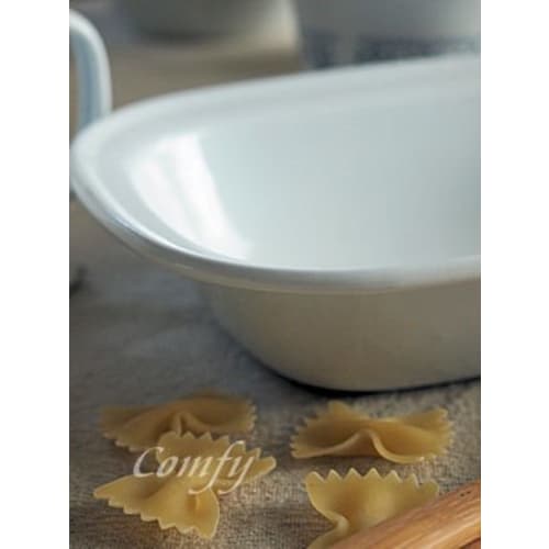 Posh Living 440L POMEL Pie Dish, White, W20 X D15 X H4.5cm