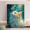 5d DIY Diamant Malerei Kreuzstich Tiere Katzen und Goldfische Kunsthandwerk Diamant Stickerei Mosaik Home Decor