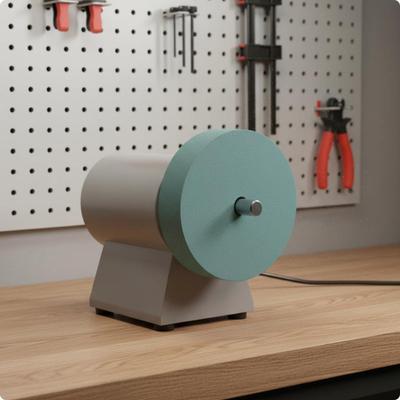 Mini Bench Rust Removal Dual Wheel Polishing Electric Sharpening Machine for Home Workshop, Garage
