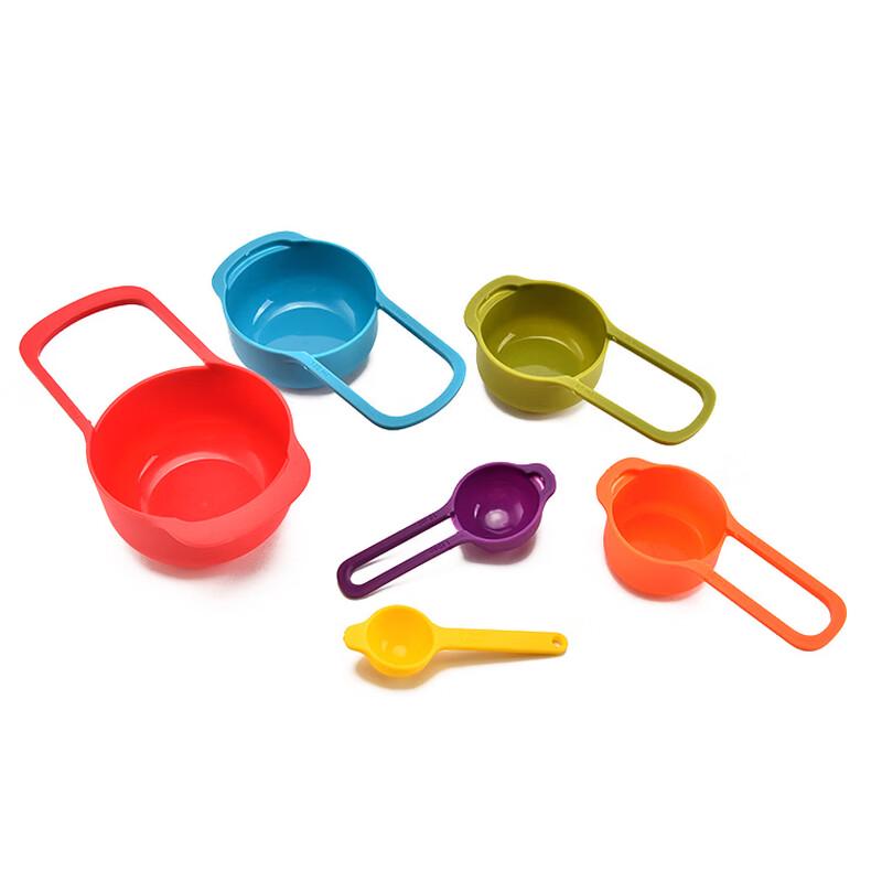 Rainbow Stackable Measuring Cups Set