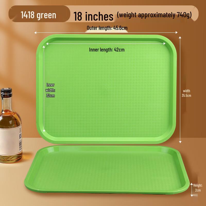 Commercial Multi-Compartment Plastic Serving Tray
