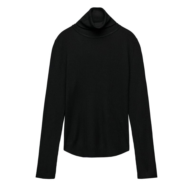 Fall and Winter Bottoming Long Sleeves Stand Collar Skinny Thin Pullover