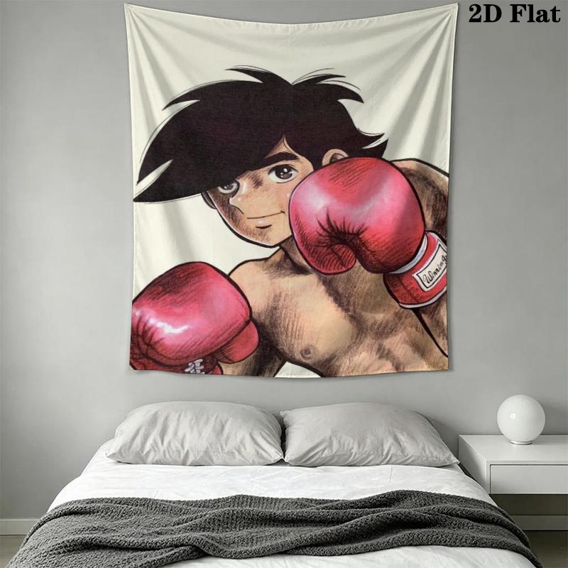 Ashita No Joe Wall Tapestry Aesthetic Wall Hanging Printed Fabric Blanket Decorative Tapestries for Bedroom Living Room Home Decor