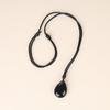 Obsidian Teardrop Amulet Power Stone Unisex [Koai] Necklace,