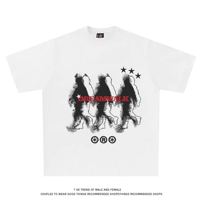 

Men Graphic TShirts Oversized Cotton Summer Korean Fashion Y2k Streetwear Tops Short Sleeve Tees Pulovers Aesthetic Clothing S