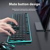 Kabelloses Tastatur- und Maus-Set, Leise Ultradünn Hochwertig Spielcomputer Büromaschinen Gefühl