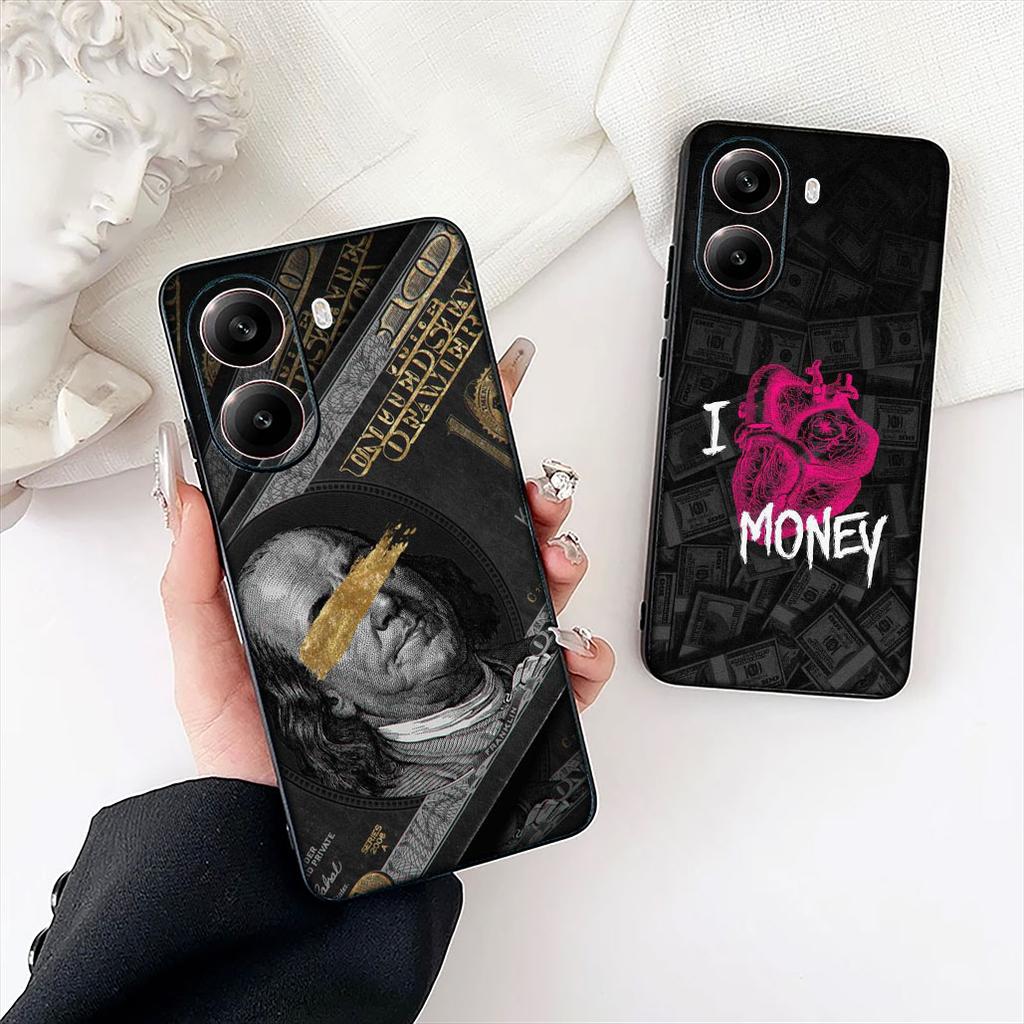 Moneys Dollars 100 Clover Protective Cover for Samsung Galaxy S22 S21 S20 FE Ultra Plus A35 A36 A37 A33 A34 A04 A71 Phone Case