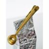 4Pcs 2-in-1 Coffee Scoop 304 Stainless Steel Coffee Powder Measuring Scoop with Sealing Clip Tea Milk Powder Scoop Coffee Accessories