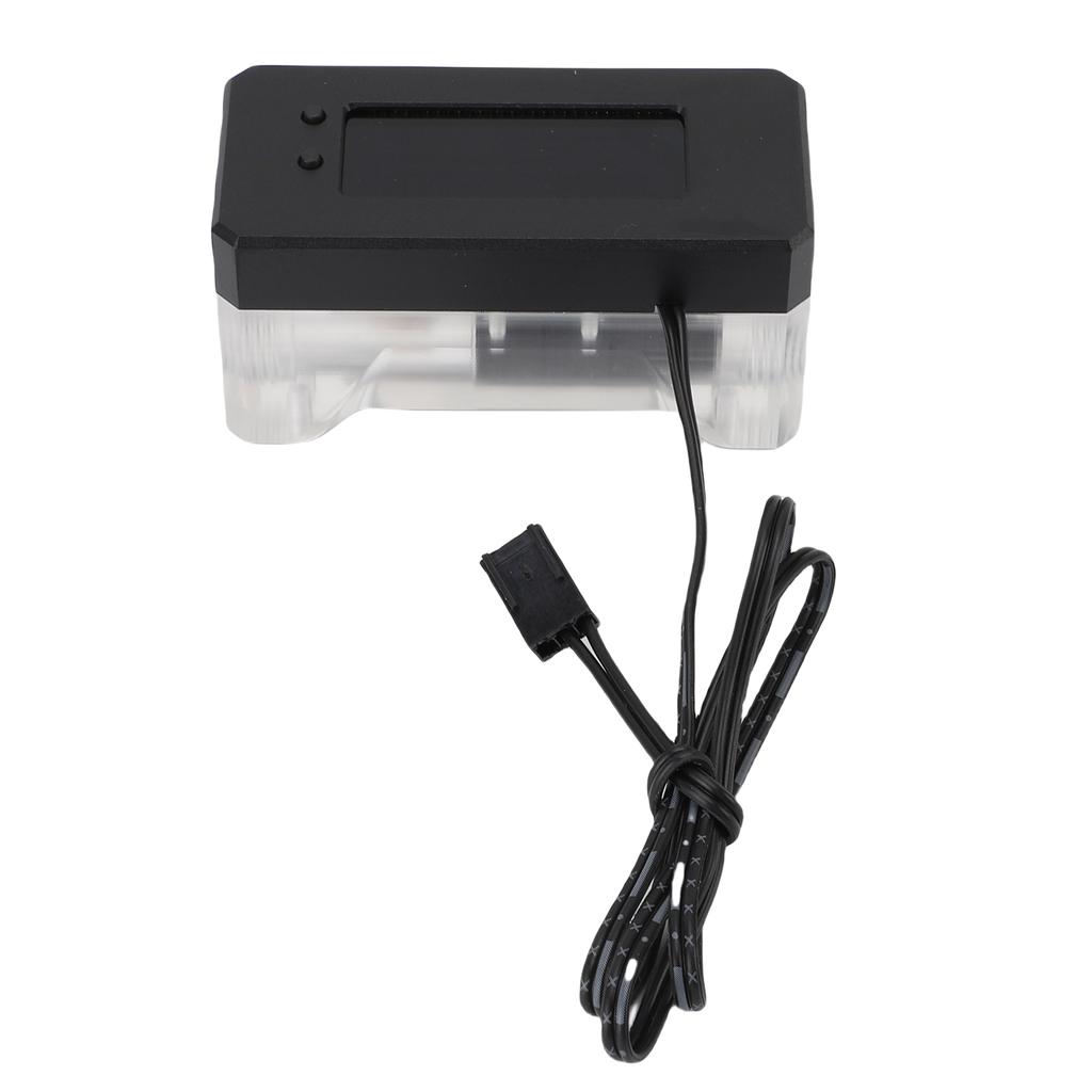 Water Cooling Flow Meter Alarm Multifunctional Aluminum Alloy and Acrylic High Temperature Low RPM Electronic Water