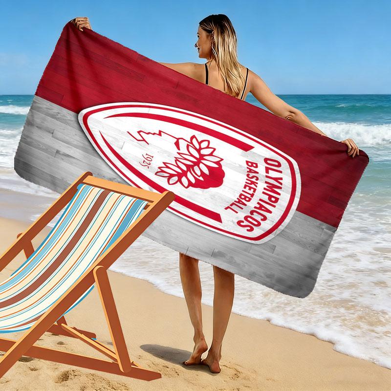 Asciugamano da Spiaggia Stampa Olimpica, Asciugamano Grande Morbido ad Asciugatura Rapida per Spiaggia Campeggio Nuoto