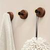 Round Design Single Hook Creamy Style Coat Hook Clothes Hanger No Drilling Hook  Bathroom