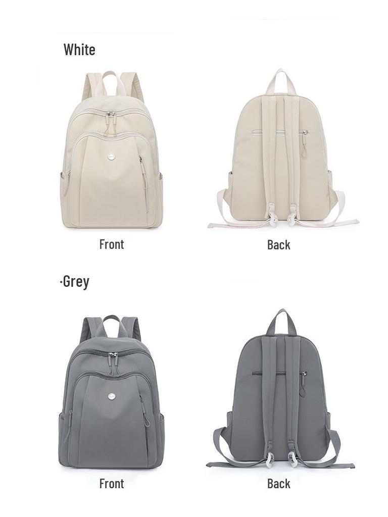 Trendy Women's Large-Capacity Nylon Backpack for High School and Travel
