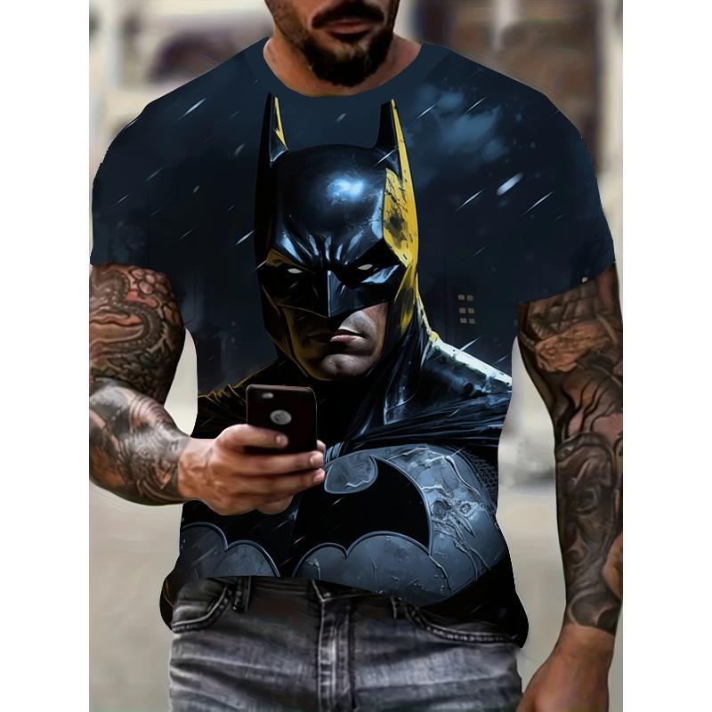 Marvel Batman Graphic T-Shirt Superheroes Anime Tee Superman T Shirt