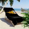 Steelers Logo Print Strandtuch, Großes Weiches Schnelltrocknendes Handtuch für Strand Camping Schwimmen