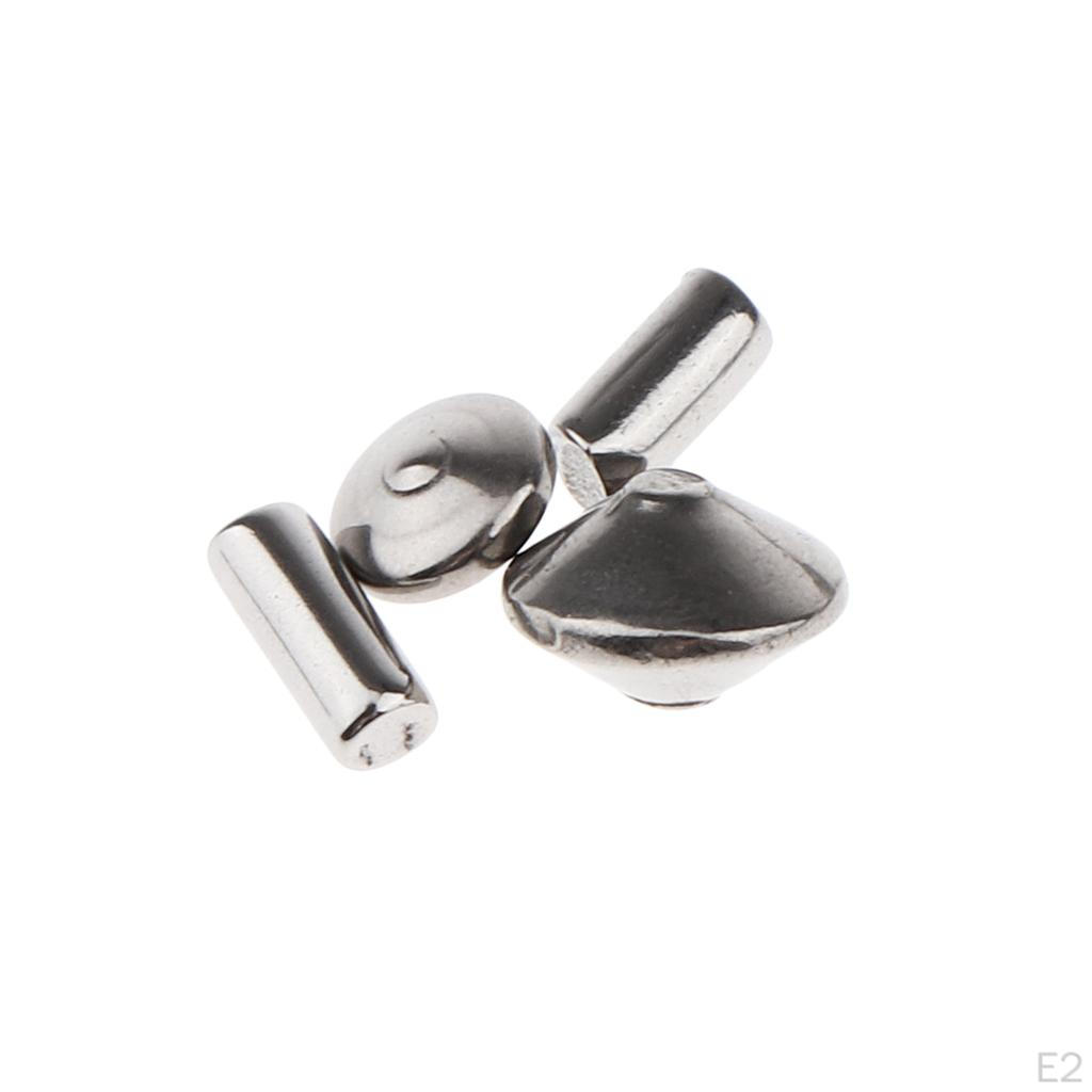 1BL / Stainless Steel Loose Beads Spacer DIY Cord Bead Accessories