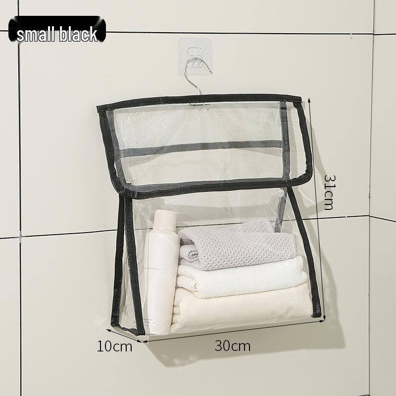 Waterproof Bathroom Hanging Storage Bag for Towels, Clothes, and Underwear