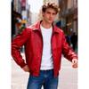 New men's PU leather jacket stand-up collar locomotive jacket slim fashion casual jacket autumn and winter trend leather jacket