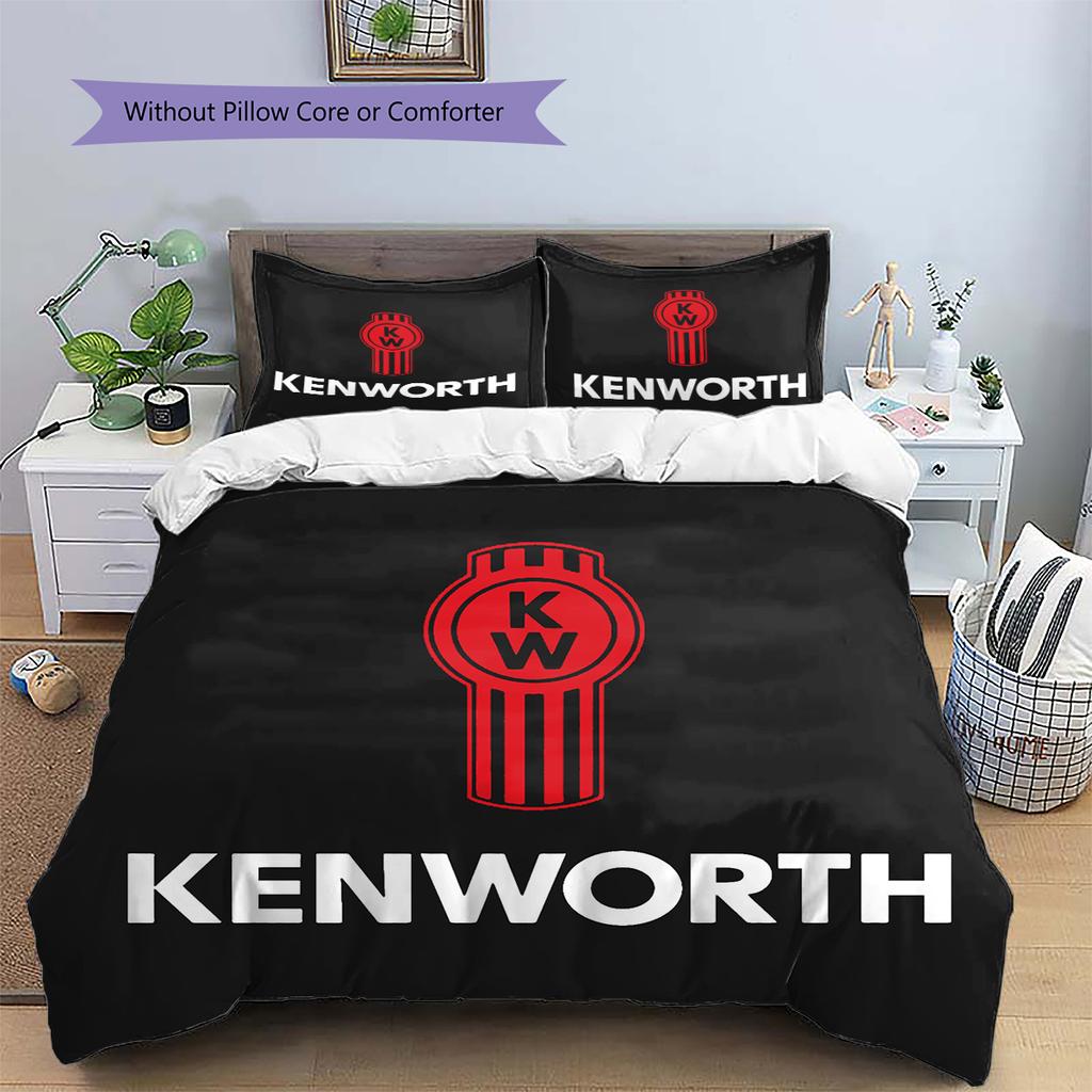 Kenworth Pattern Bedding Home Decoration Birthday Gift (1 * duvet cover + 2 * pillowcase, without core)